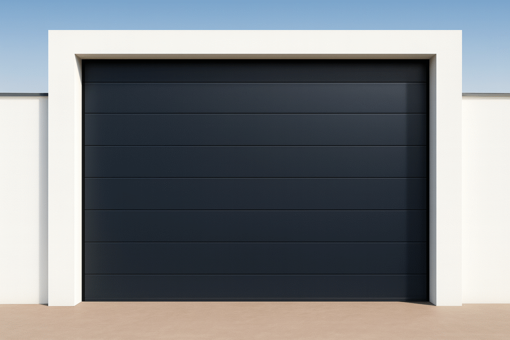 garážová brána stredná drážka